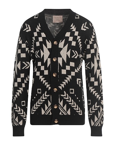 TOOCO Cardigan Black 40% Polyamide, 40% Viscose, 10% Wool, 10% Cashmere