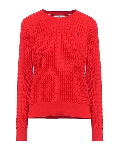 TOMMY HILFIGER Jumper Red 100% Cotton