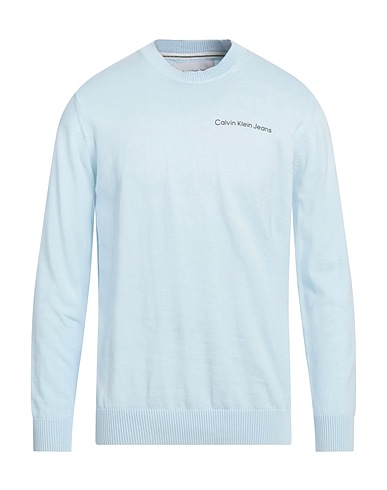 CALVIN KLEIN JEANS Jumper Sky blue 100% Cotton