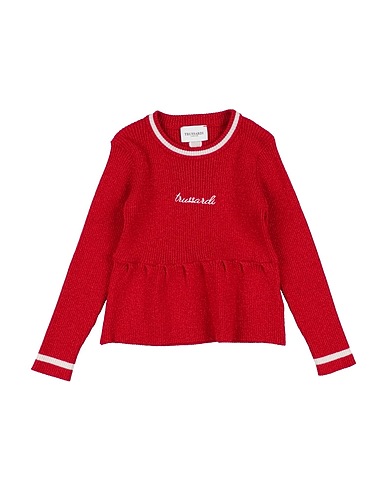 TRUSSARDI JUNIOR Jumper Red 42% Viscose, 40% Polyester, 15% Nylon, 3% Metallic fiber