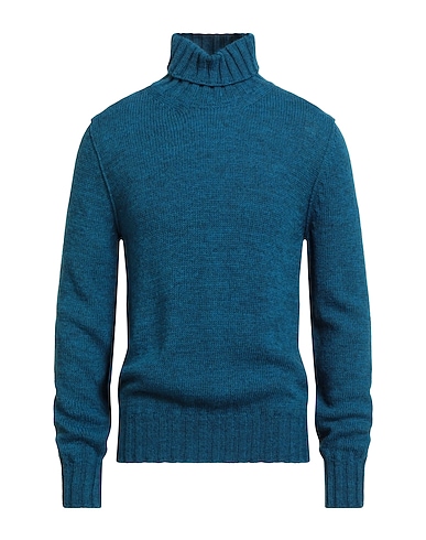 MESSAGERIE Polo neck PATRIZIO PISCAGLIA Blue 46% Baby alpaca wool, 34% Polyamide, 20% Wool