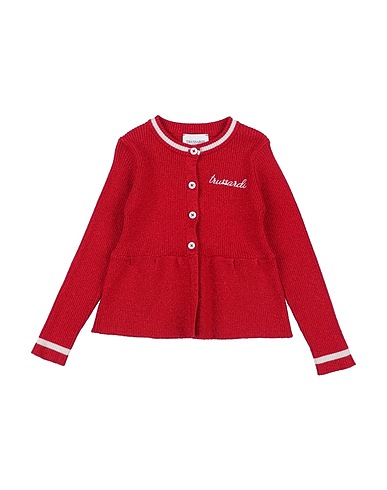 TRUSSARDI JUNIOR Cardigan Red 42% Viscose, 40% Polyester, 15% Nylon, 3% Metallic fiber