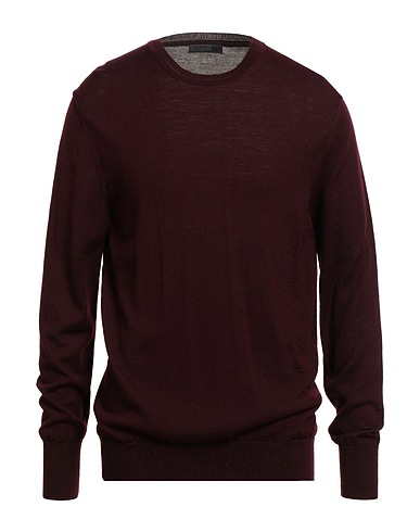MESSAGERIE Sweater Burgundy 70% Merino Wool, 30% Acrylic