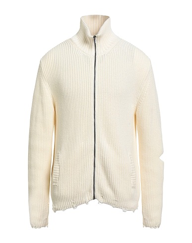 A PAPER KID Pullover mit Zipper  Elfenbein 85% Organische Baumwolle, 15% Merinowolle