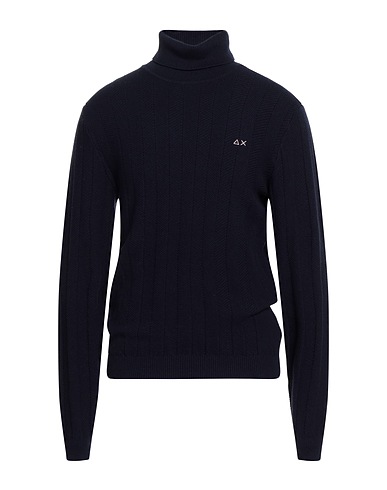 SUN 68 Dolcevita Blu notte 50% Lana Merino, 50% Cotone