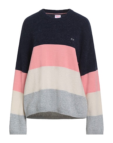 SUN 68 Pullover Marineblau 48% Wolle, 25% Viskose, 17% Polyamid, 6% Alpakawolle, 4% Kaschmir