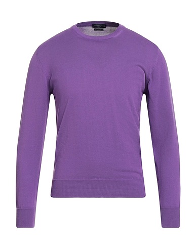 BALLANTYNE Jumper Purple 100% Cotton
