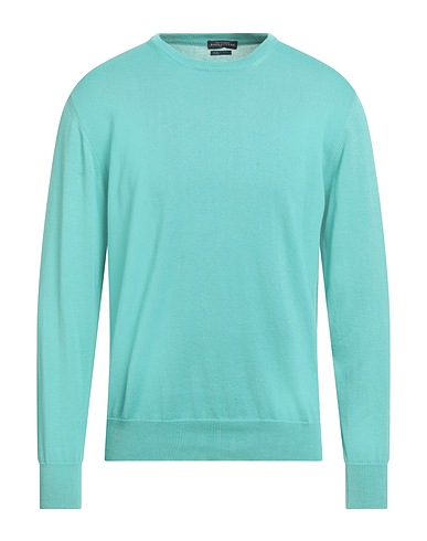 BALLANTYNE Jumper Turquoise 100% Cotton