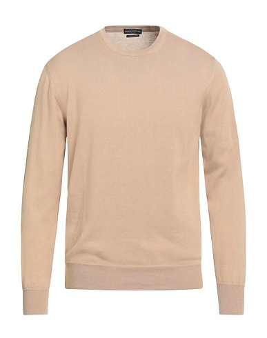 BALLANTYNE Pullover Sand 100% Baumwolle