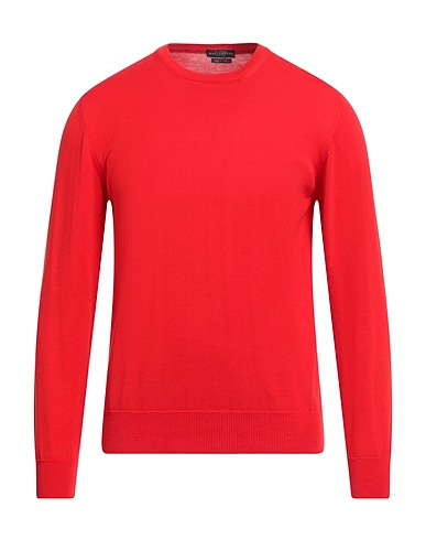 BALLANTYNE Jumper Red 100% Cotton