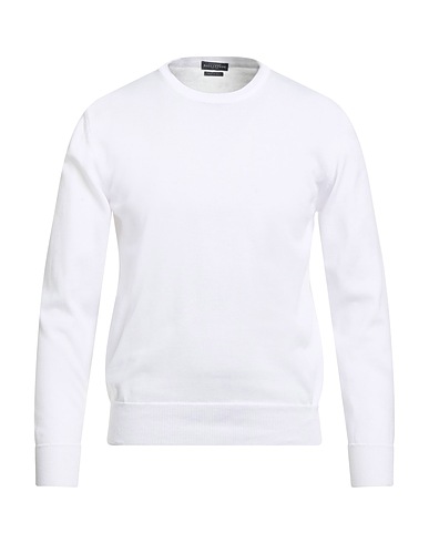 BALLANTYNE Jumper White 100% Cotton