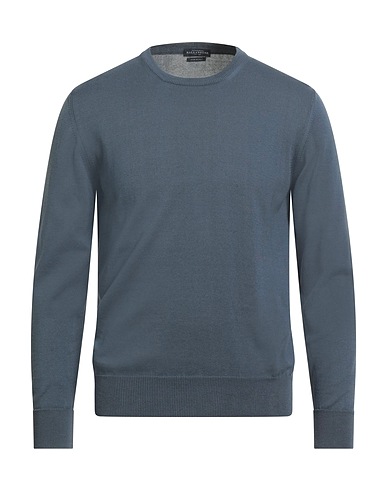 BALLANTYNE Jumper Slate blue 100% Cotton