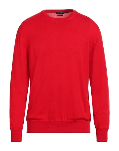 BALLANTYNE Jumper Tomato red 100% Cotton