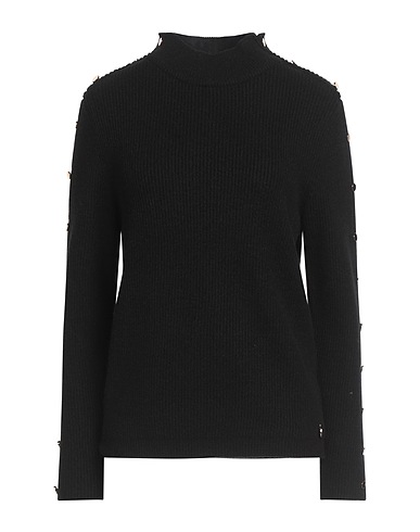 WHITE WISE Polo neck Black 56% Viscose, 27% Modal, 17% Nylon