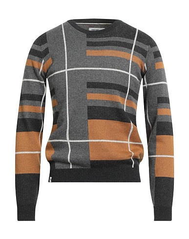 FRED MELLO Jumper Grey 60% Cotton, 25% Polyester, 15% Wool