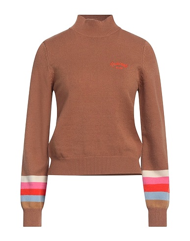 NO SECRETS Polo neck Camel 50% Viscose, 28% Polyester, 22% Polyamide