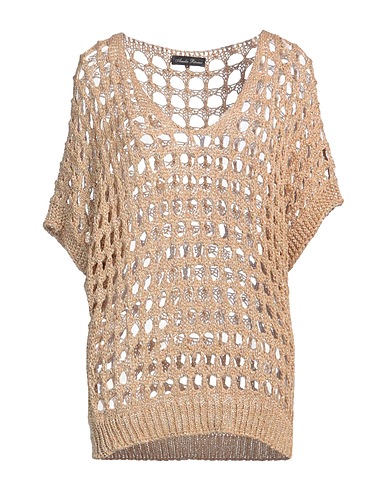 AMELIE RÊVEUR Sweater Beige 80% Viscose, 20% Metal