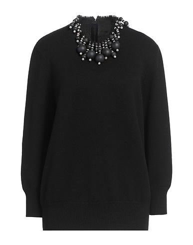 GIVENCHY Jumper Black 70% Wool, 30% Cashmere, Glass, Brass, Polyester