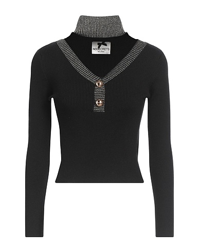 NO SECRETS Col roulé Noir 51% Viscose, 29% Polyester, 20% Polyamide