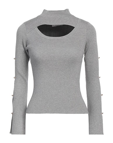 NO SECRETS Polo neck Light grey 51% Viscose, 29% Polyester, 20% Polyamide