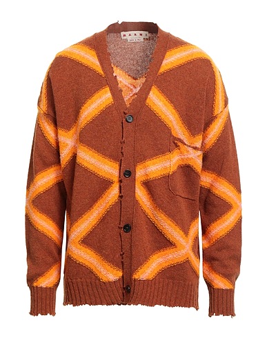 MARNI Cardigan Brown 100% Virgin Wool