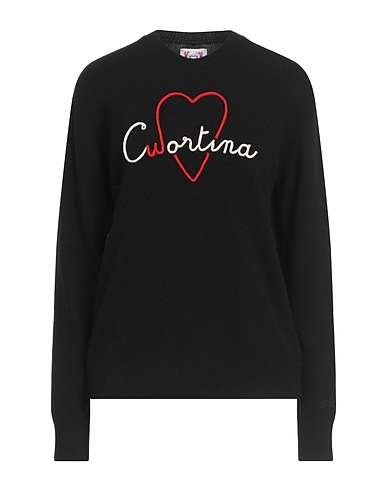 MC2 SAINT BARTH Jumper APRÈS-SKI COLLECTION Black 45% Wool, 30% Viscose, 15% Polyamide, 10% Cashmere