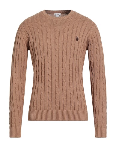 U.S.POLO ASSN. Pullover Sabbia 90% Cotone, 10% Cachemire