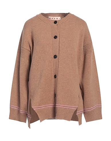 MARNI Cardigan Camel 100% Virgin Wool