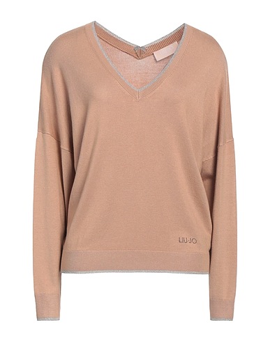 LIU •JO Jumper BETTER Sand 80% Viscose, 20% Polyamide, Metallic Polyester