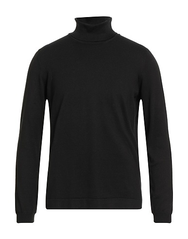 LA FILERIA Polo neck Black 100% Cotton
