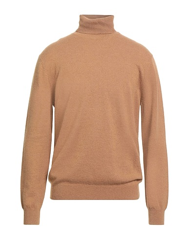 KANGRA Polo neck Camel 100% Camel wool