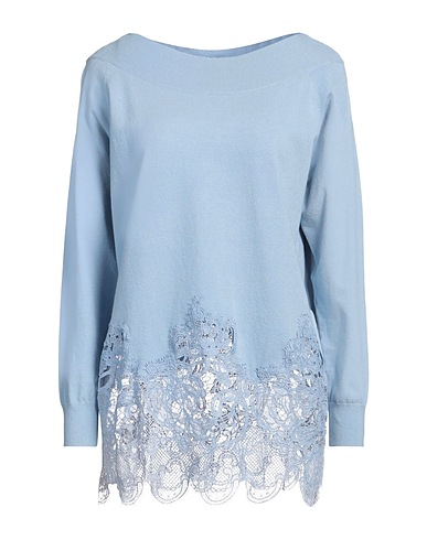 NO SECRETS Sweater Light blue 51% Viscose, 29% Polyester, 20% Polyamide