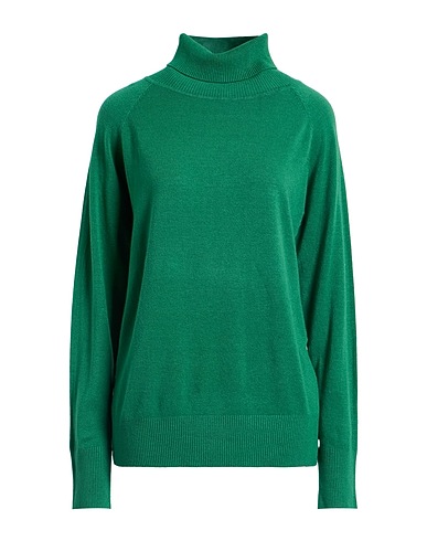 CORTE dei GONZAGA Turtleneck Green 48% Viscose, 27% Polyester, 25% Polyamide