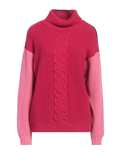 HANITA Polo neck Fuchsia 45% Viscose, 25% Nylon, 25% Wool, 5% Cashmere