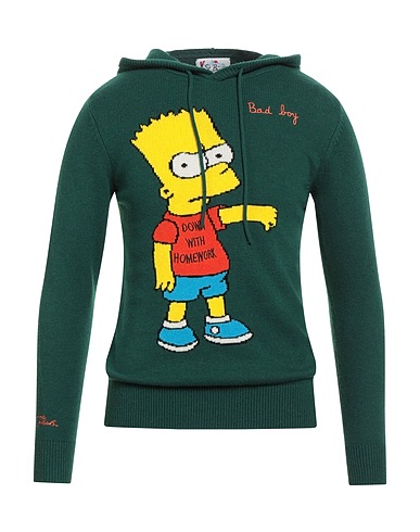 MC2 SAINT BARTH Sweater Green 40% Wool, 25% Viscose, 25% Polyamide, 10% Cashmere
