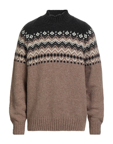 JOHN WELLINGTON Polo neck Beige 70% Virgin Wool, 30% Polyamide