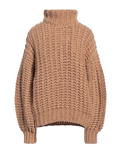 ANINE BING Polo neck Camel 45% Merino Wool, 30% Baby alpaca wool, 25% Polyamide