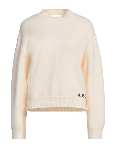 A.P.C. Pullover Elfenbein 100% Schurwolle