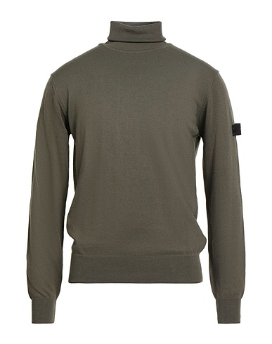 PEUTEREY Turtleneck Military green 85% Cotton, 15% Wool