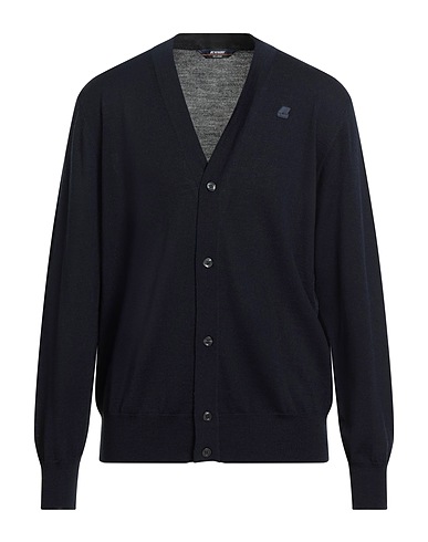 K-WAY Cardigan Navy 100% Virgin Wool