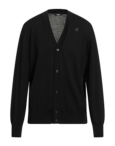 K-WAY Cardigan Black 100% Virgin Wool