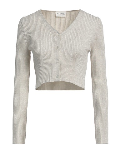 P.A.R.O.S.H. Cardigan Beige 55% Viscose, 22% Polyurethane, 14% Metallic fiber, 9% Polyamide
