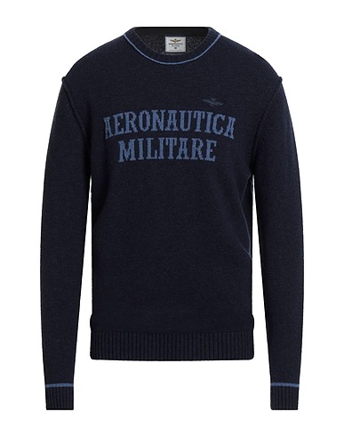 AERONAUTICA MILITARE Pullover CRISTIANO DI THIENE Blu navy 80% Lana, 20% Poliammide