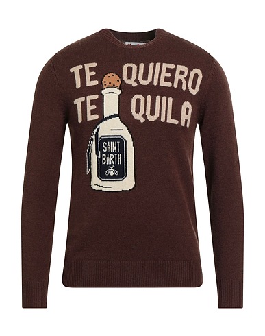 MC2 SAINT BARTH Sweater Brown 40% Wool, 25% Viscose, 25% Polyamide, 10% Cashmere