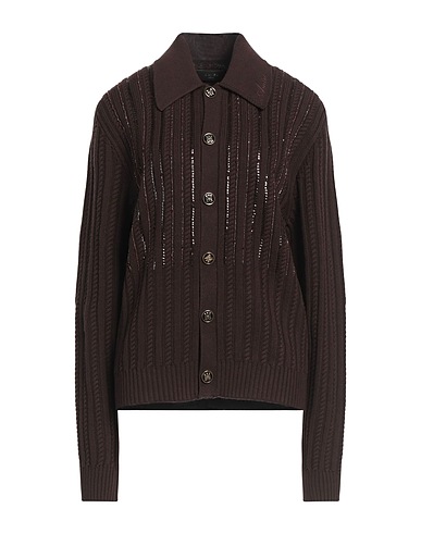 AMIRI Cardigan Dark brown 100% Wool