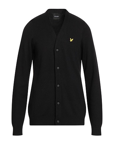 LYLE & SCOTT Cardigan VINTAGE Black 50% Viscose, 40% Polyester, 10% Wool
