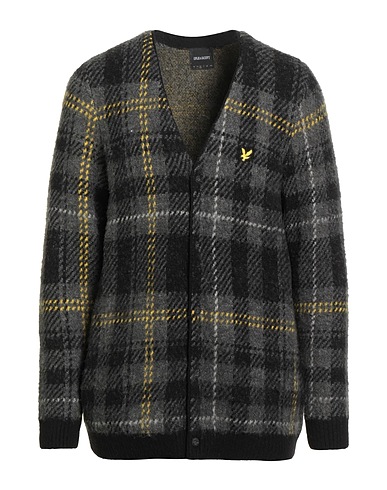LYLE & SCOTT Cardigan VINTAGE NERO 56% Acrylic, 31% Nylon, 10% Wool, 3% Elastane