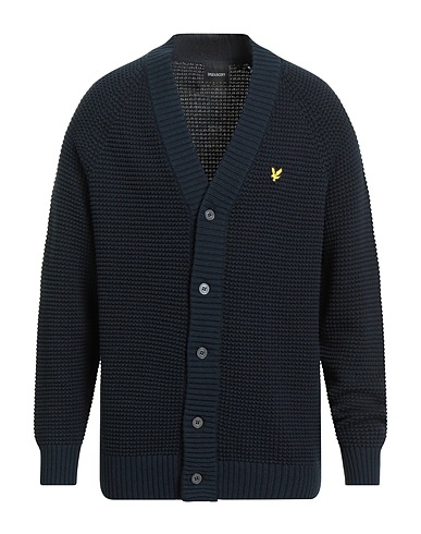LYLE & SCOTT Strickjacke VINTAGE Nachtblau 90% Baumwolle, 10% Wolle