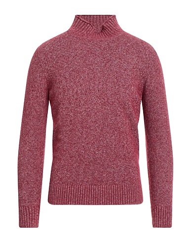 KANGRA Polo neck Burgundy 30% Cotton, 28% Alpaca wool, 28% Polyamide, 12% Wool, 2% Elastane