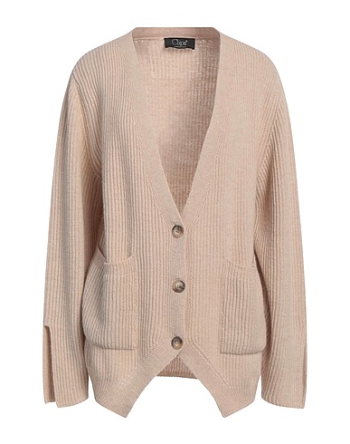 CLIPS Cardigan BEIGE 80% Wool, 20% Polyamide